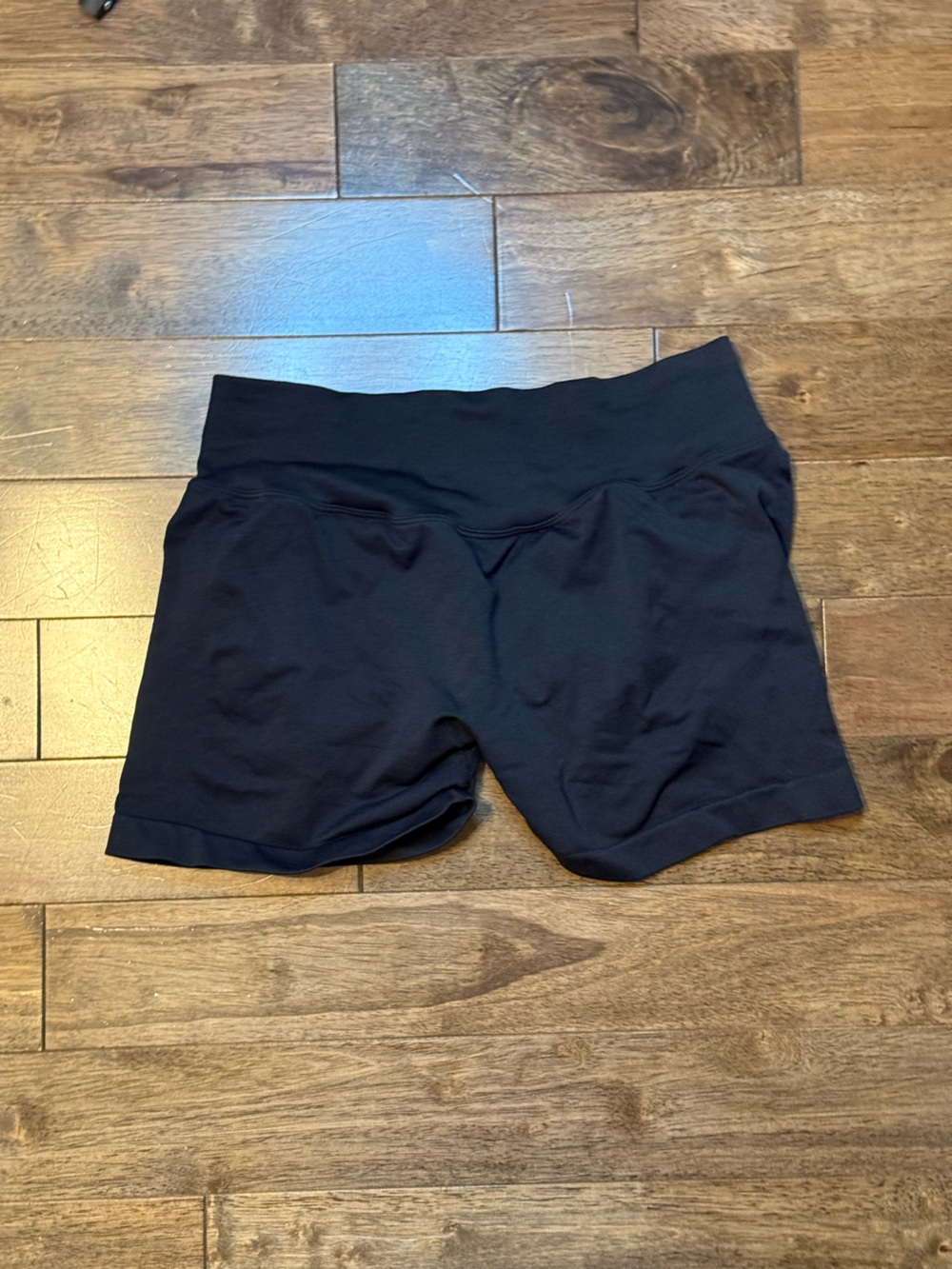 Black Seamless Scrunch Butt Workout Shorts Women’s XL High Waist Gym